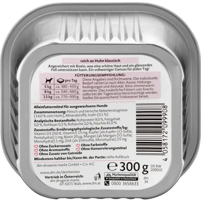 Dein Bestes Natvoer Hond Met Kip 300 g