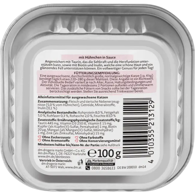 Dein Bestes Natvoer Kat Met Kip In Saus 100 g