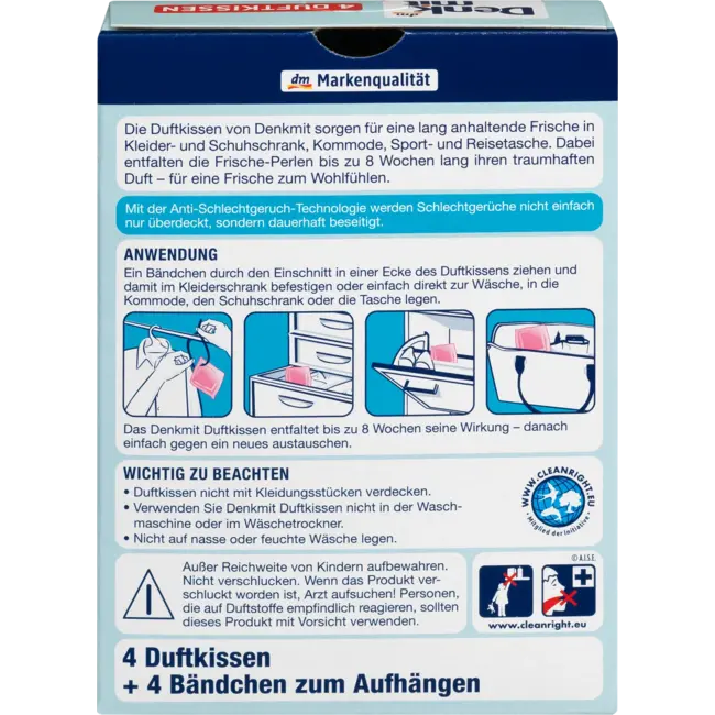 Denkmit Wasgeur Kussen Sensual Fresh 4 St