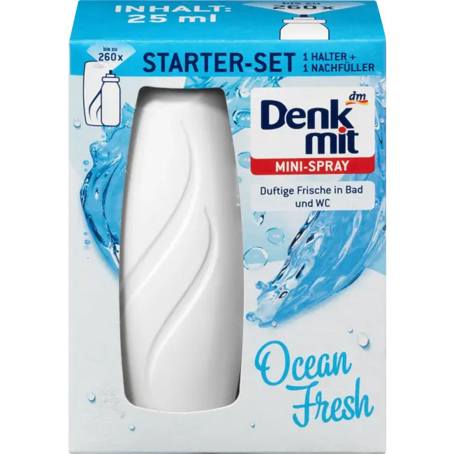 Denkmit Luchtverfrisser Minispray Ocean Fresh Starterset 25 ml