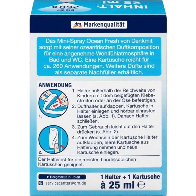 Denkmit Luchtverfrisser Minispray Ocean Fresh Starterset 25 ml