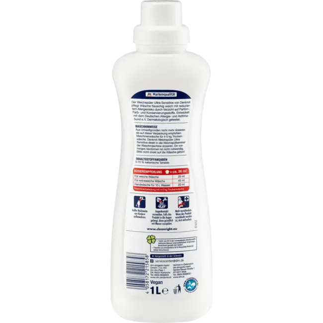 Denkmit Weichspüler Ultra Sensitive 40WL 1 l