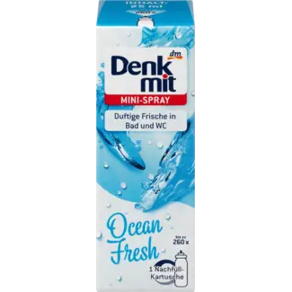 Denkmit Denkmit Luchtverfrisser Mini-spray Ocean Fresh Navulverpakking