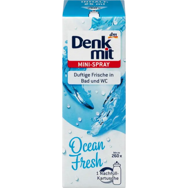 Denkmit Luchtverfrisser Mini-spray Ocean Fresh Navulverpakking 25 ml