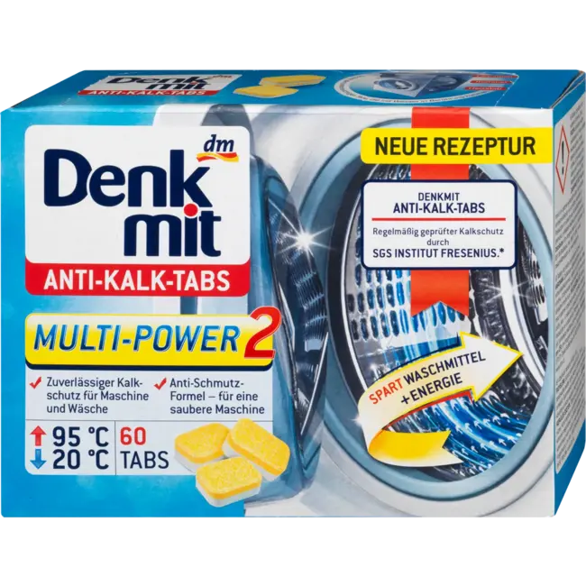 Denkmit Wasmachinereiniger Tabs Anti-kalk 60 St