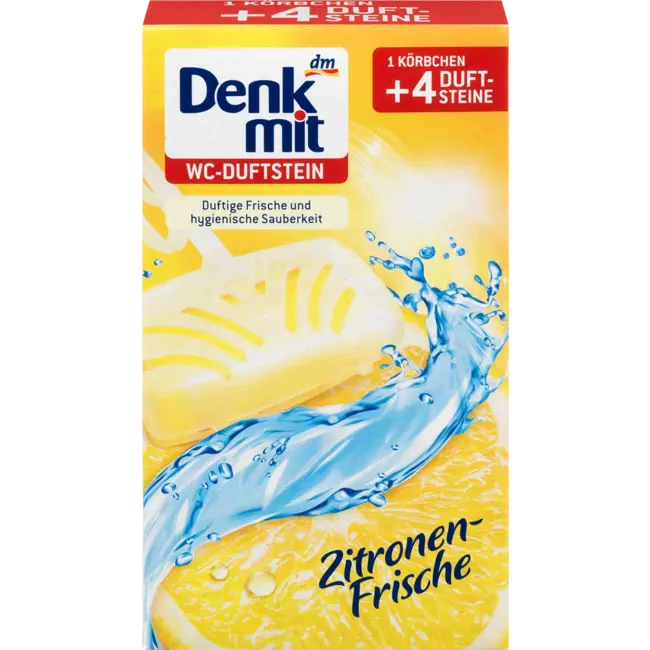 Denkmit Toiletsteen citroen frisheid 4 St