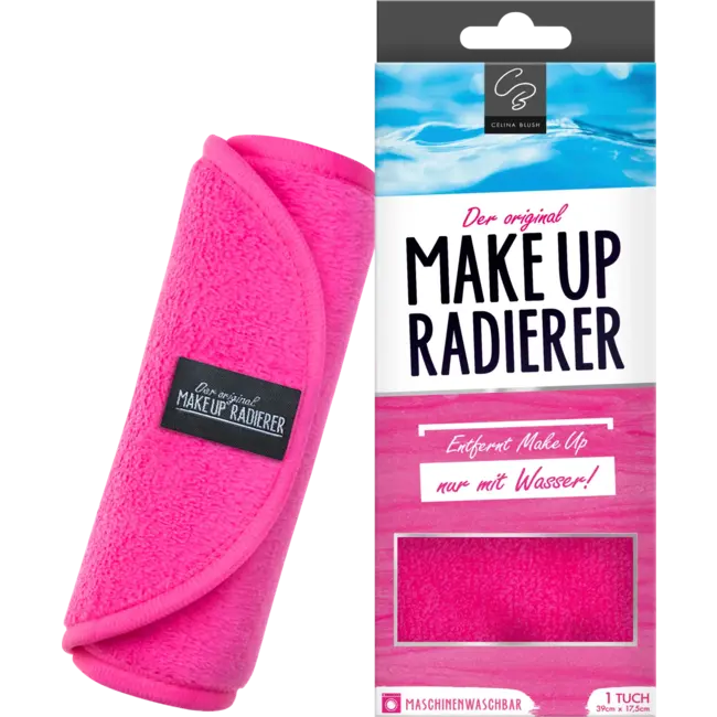 Der original MakeUp Radierer Het Heet Radiator Tuch Pink. 1 St