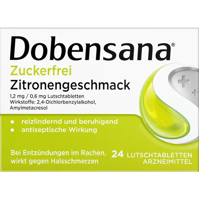 Dobensana Suikervrije Citroensmaak Zuigtabletten 24 St