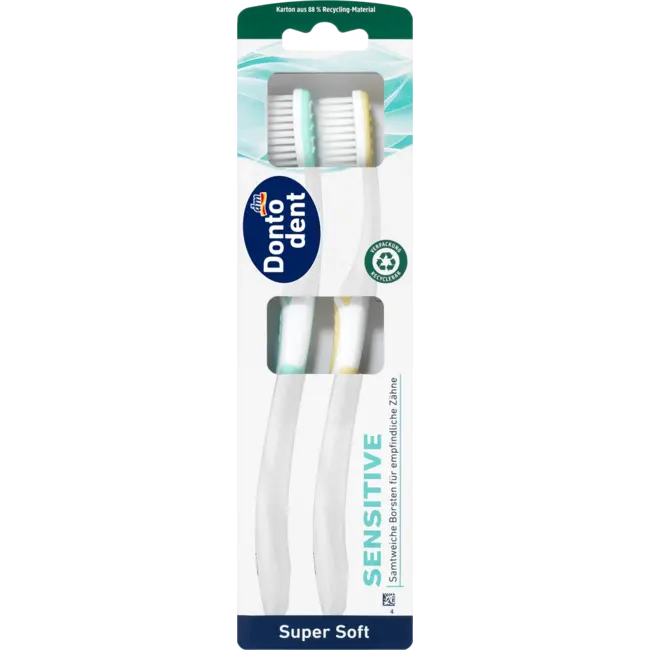 Dontodent Tandenborstel Sensitive Super Soft (2-pack) 2 St