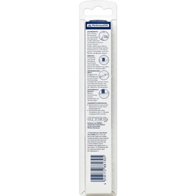 Dontodent Tandenborstel Kinderen Eerste Tandjes Extra Zacht, 0 Tot 3 Jaar, 1 St 1 St