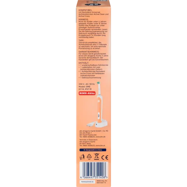 Dontodent Elektrische Tandenborstel Active 1 St