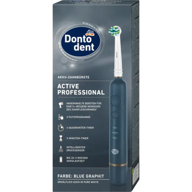 Dontodent Elektrische Tandenborstel Active Professional Pure 1 St