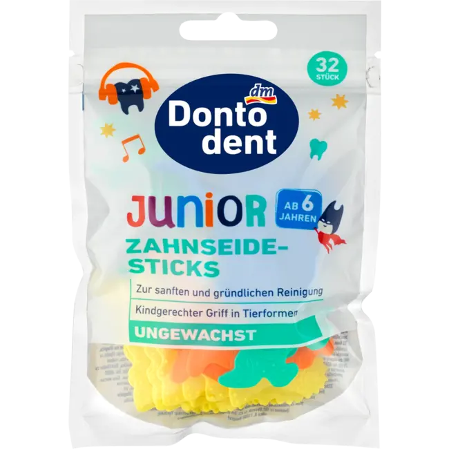Dontodent Dontodent Tandpasta-sticks Junior Vanaf 6 Jaar, 32 Stuks 32 St