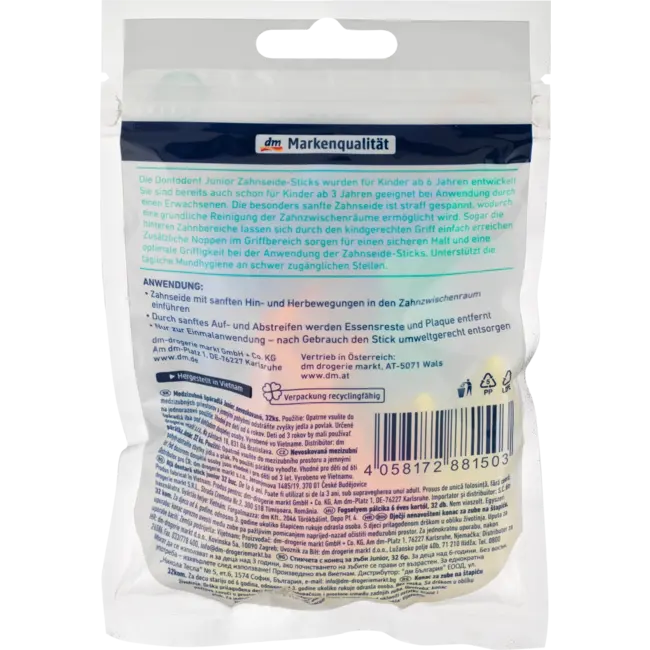 Dontodent Dontodent Tandpasta-sticks Junior Vanaf 6 Jaar, 32 Stuks 32 St