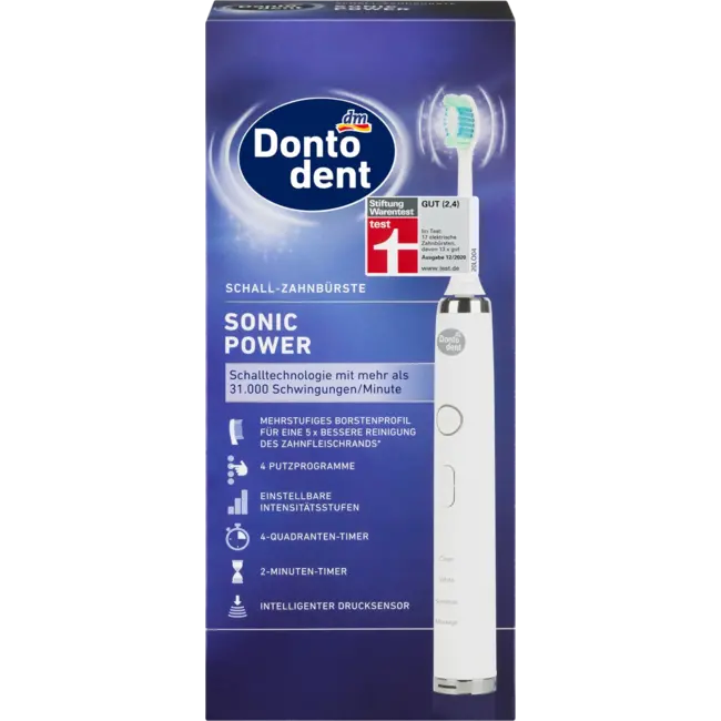 Dontodent Sonic Power Elektrische Sonische Tandenborstel 1 St