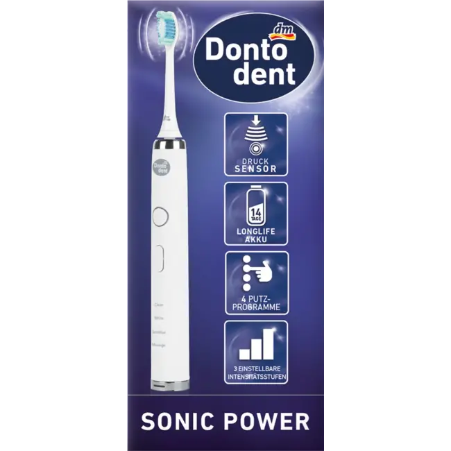Dontodent Sonic Power Elektrische Sonische Tandenborstel 1 St