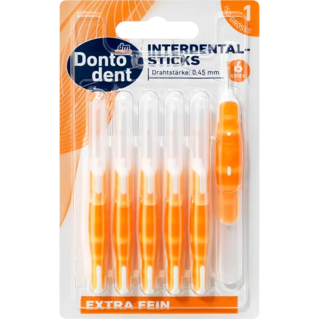 Dontodent Interdentalbürsten Oranje 0.45 Mm ISO 1 6 St