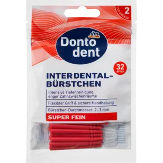 Dontodent Dontodent Interdentale Borstels Rood 0,4 Mm ISO 2