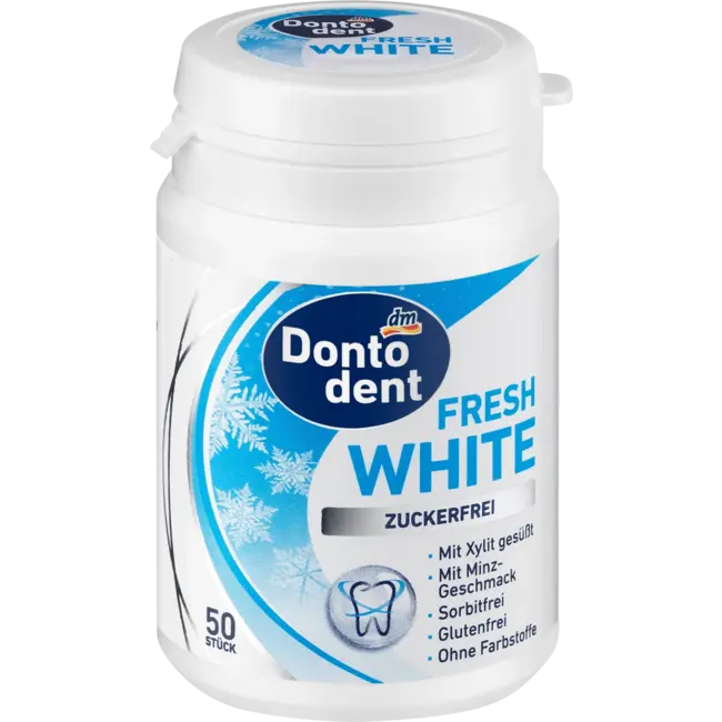 Dontodent Kaugummi, Fresh White Mit Xylit 50 St