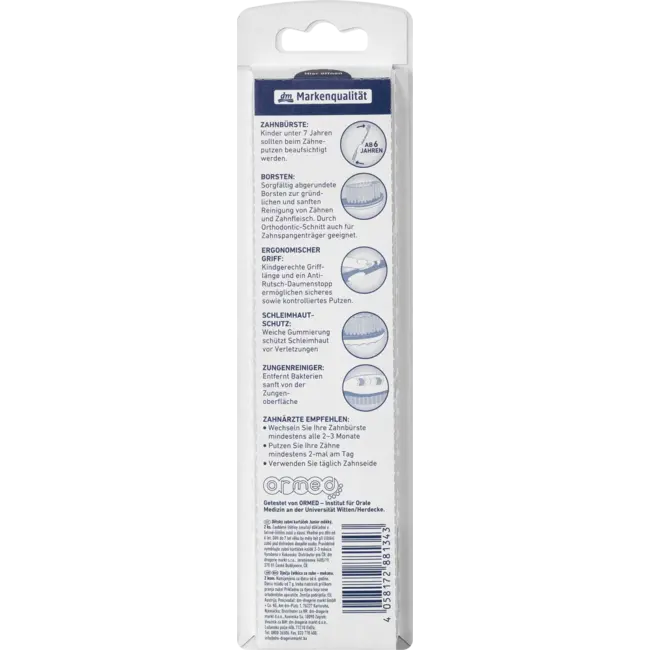 Dontodent Tandenborstel Kids Junior Zacht, Vanaf 6 Jaar, 2 Stuks 2 St