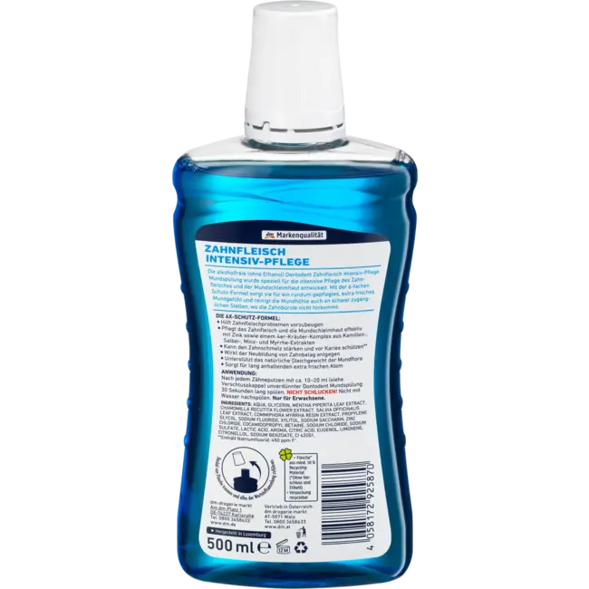 Dontodent Mondspoeling Tandvlees Intensieve Verzorging 500 ml