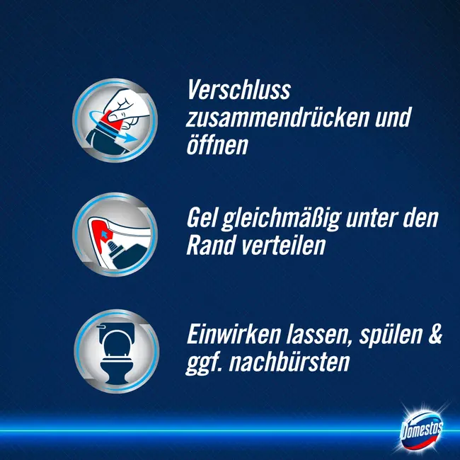 Domestos Toiletreiniger Gel Actief Kraft Ocean Fresh 750 ml