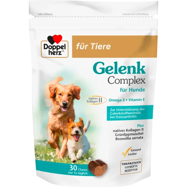 Doppelherz Voedingssupplement Hond, Gewrichtscomplex (30 Stuks) 95 g
