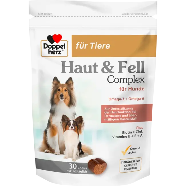 Doppelherz Voedingssupplement Hond, Huid & Bont Complex (30 Stuks) 95 g
