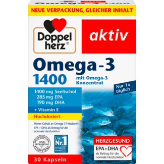 Doppelherz Doppelherz Omega-3 1400 Kapseln 30 St