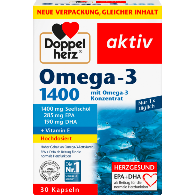 Doppelherz Omega-3 1400 Kapseln 30 St 59.2 g