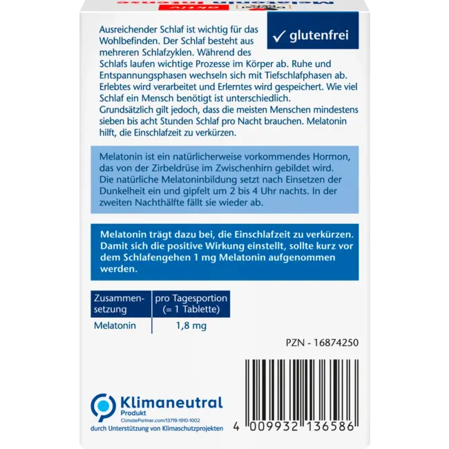 Doppelherz Melatonine Sneller In Slaap Vallen Intense 40 St 3.7 g