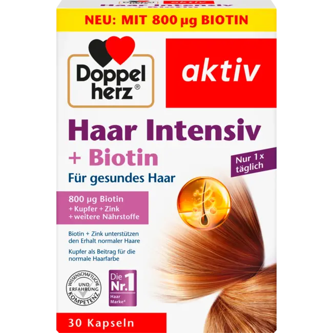 Doppelherz Haar Intensive + Biotine Capsule 30 Stuks 17.4 g