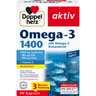 Doppelherz Doppelherz Omega-3 1400 Kapseln 90 St