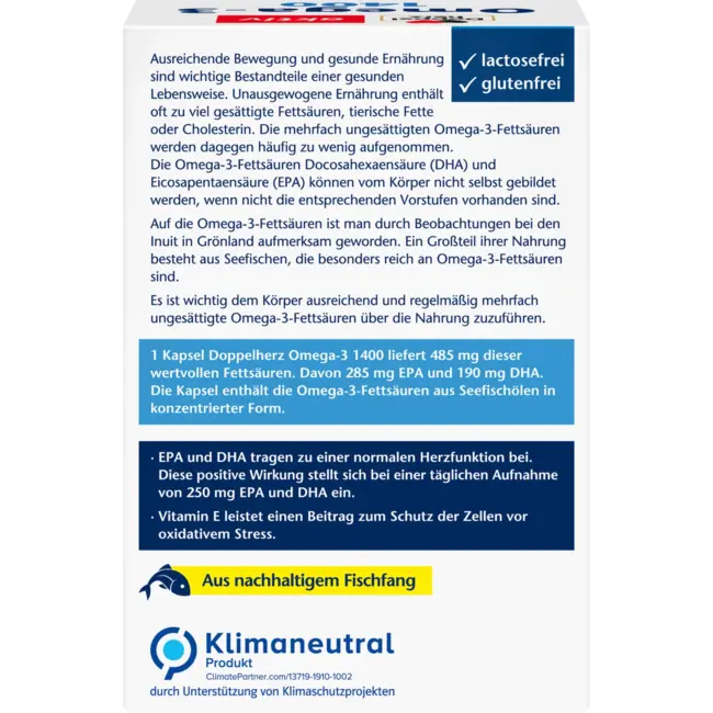 Doppelherz Omega-3 1400 Kapseln 90 St 171.3 g