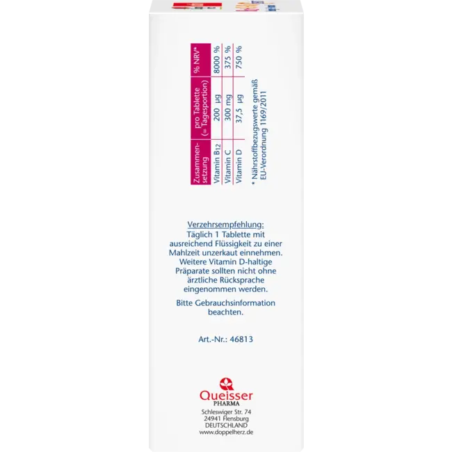 Doppelherz B12 + C + D3 Energie + Immuun Tabletten 100st 110 g