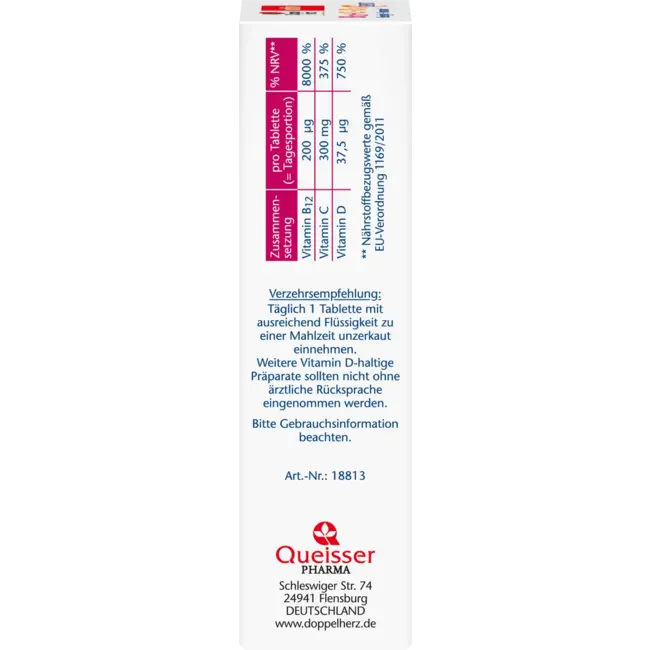 Doppelherz Vitamine B12 + C + D3 Tabletten 30 Stuks 33.2 g