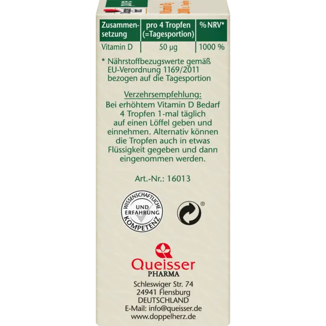 Doppelherz Vitamine D3 2000 I.e. Druppels 9.2 ml