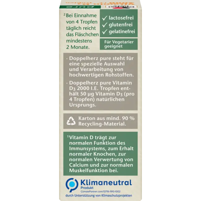 Doppelherz Vitamine D3 2000 I.e. Druppels 9.2 ml
