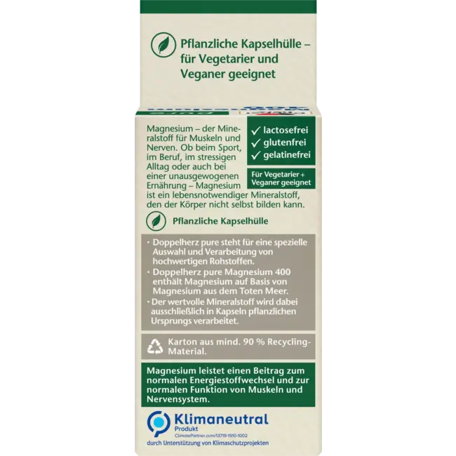 Doppelherz Magnesium 400 Capsule 60 Stuks 45.7 g