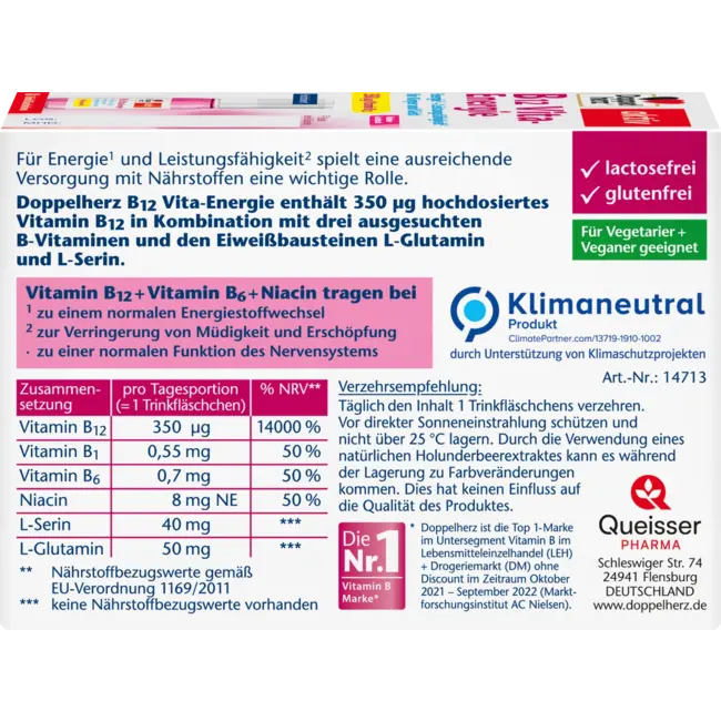 Doppelherz Vitamine B12 Vita-energie 8 Stuks 91.1 g