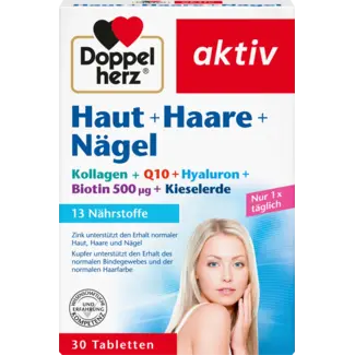 Doppelherz Doppelherz Huid + Haar + Nagels Tabletten (30 Stuks)