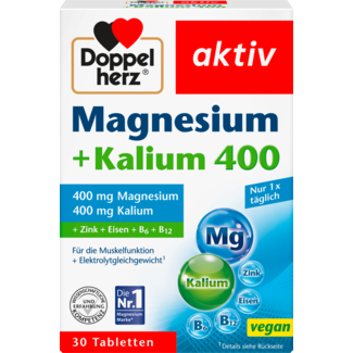 Doppelherz Doppelherz Magnesium 400 + Kalium 30 St.