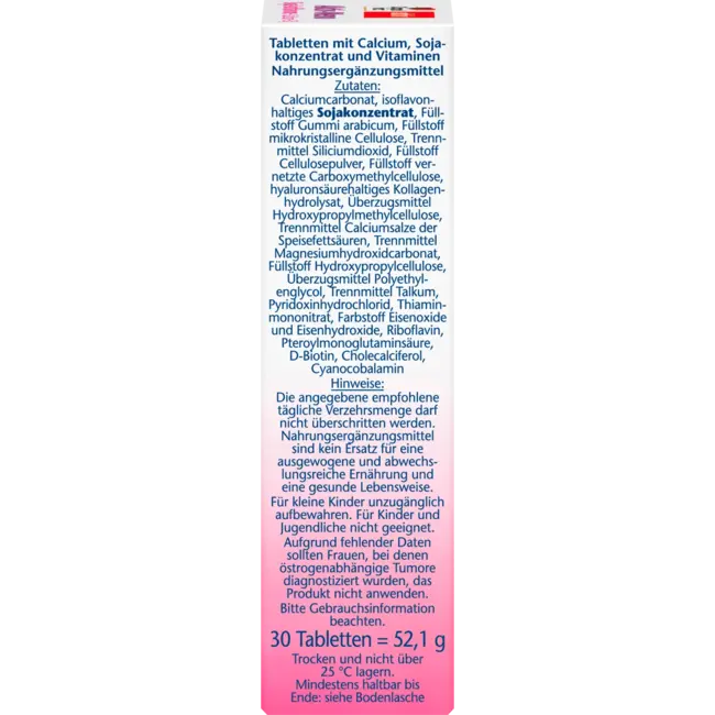 Doppelherz Aktiv-meno Soja-isoflavonen + Calcium + Vitamine D3 Tabletten 30 St. 52.1 g
