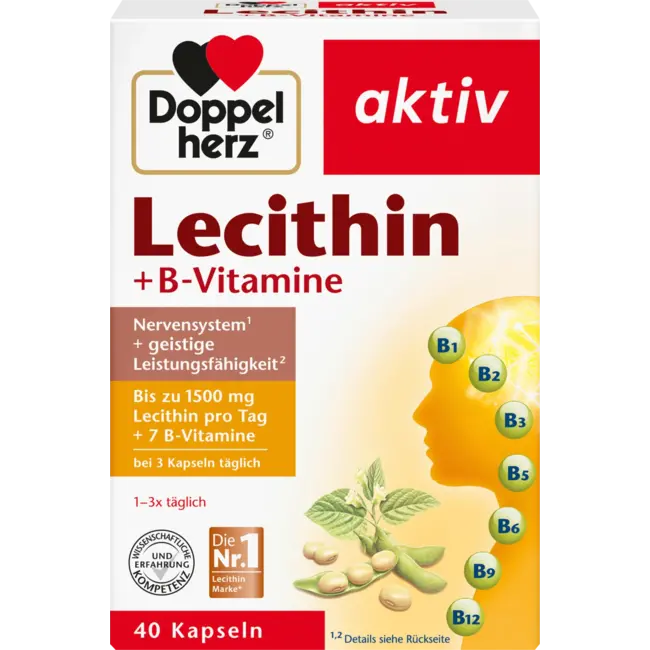 Doppelherz Lecithine + B-vitamine Kapseln 40 St. 41.6 g