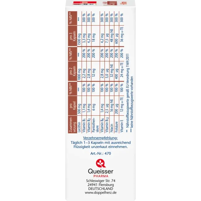 Doppelherz Lecithine + B-vitamine Kapseln 40 St. 41.6 g