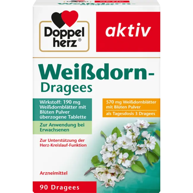 Doppelherz Weissdorn Dragees 90 St