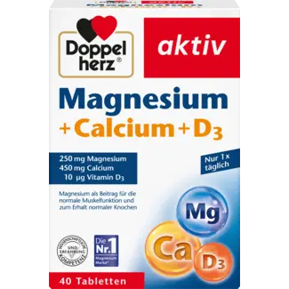 Doppelherz Doppelherz Magnesium + Calcium + Vitamine D3 Tabletten 40 St.