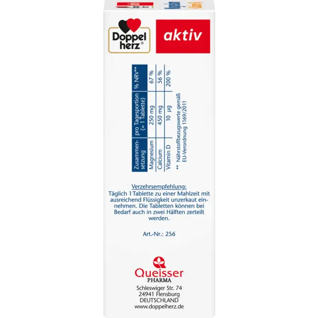 Doppelherz Magnesium + Calcium + Vitamine D3 Tabletten 40 St. 79.2 g