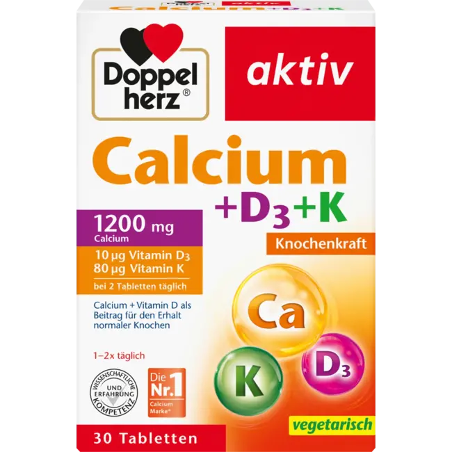 Doppelherz Calcium + Vitamine D3 Tabletten 30 St. 59.1 g