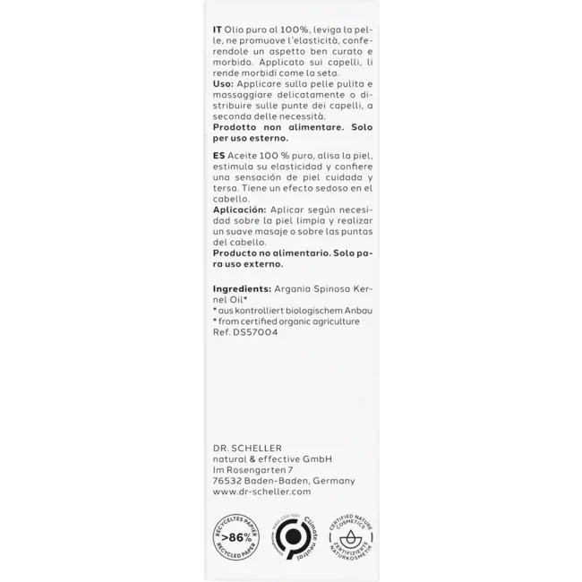 Dr. Scheller Lichaamsolie Argan 30 ml